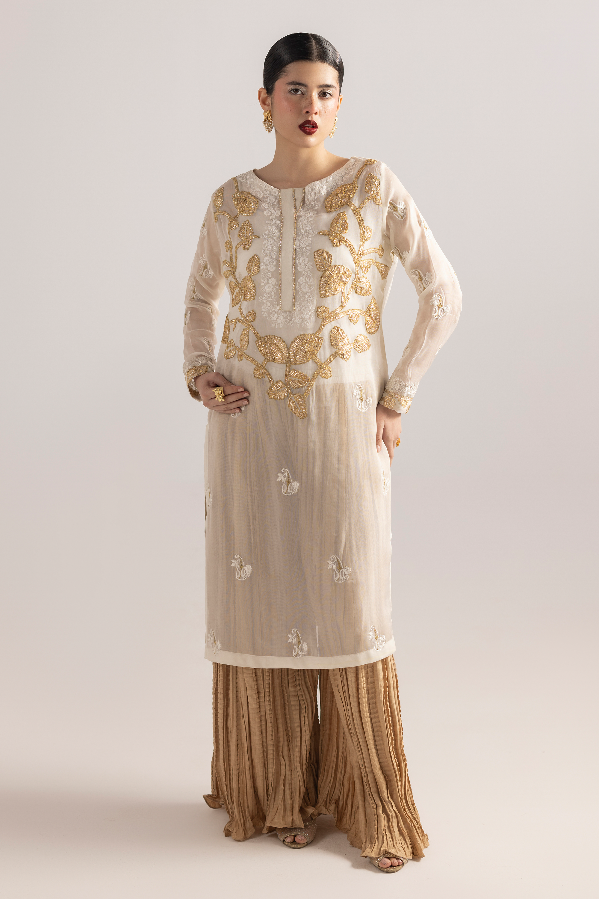 Light Whisper - Gotta Handwork Georgette Chiffon 3 piece