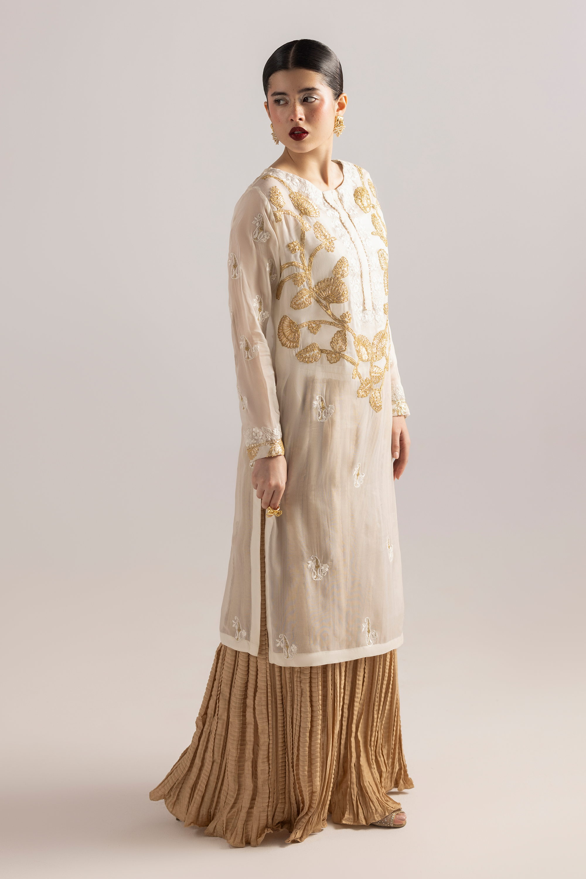 Light Whisper - Gotta Handwork Georgette Chiffon 3 piece