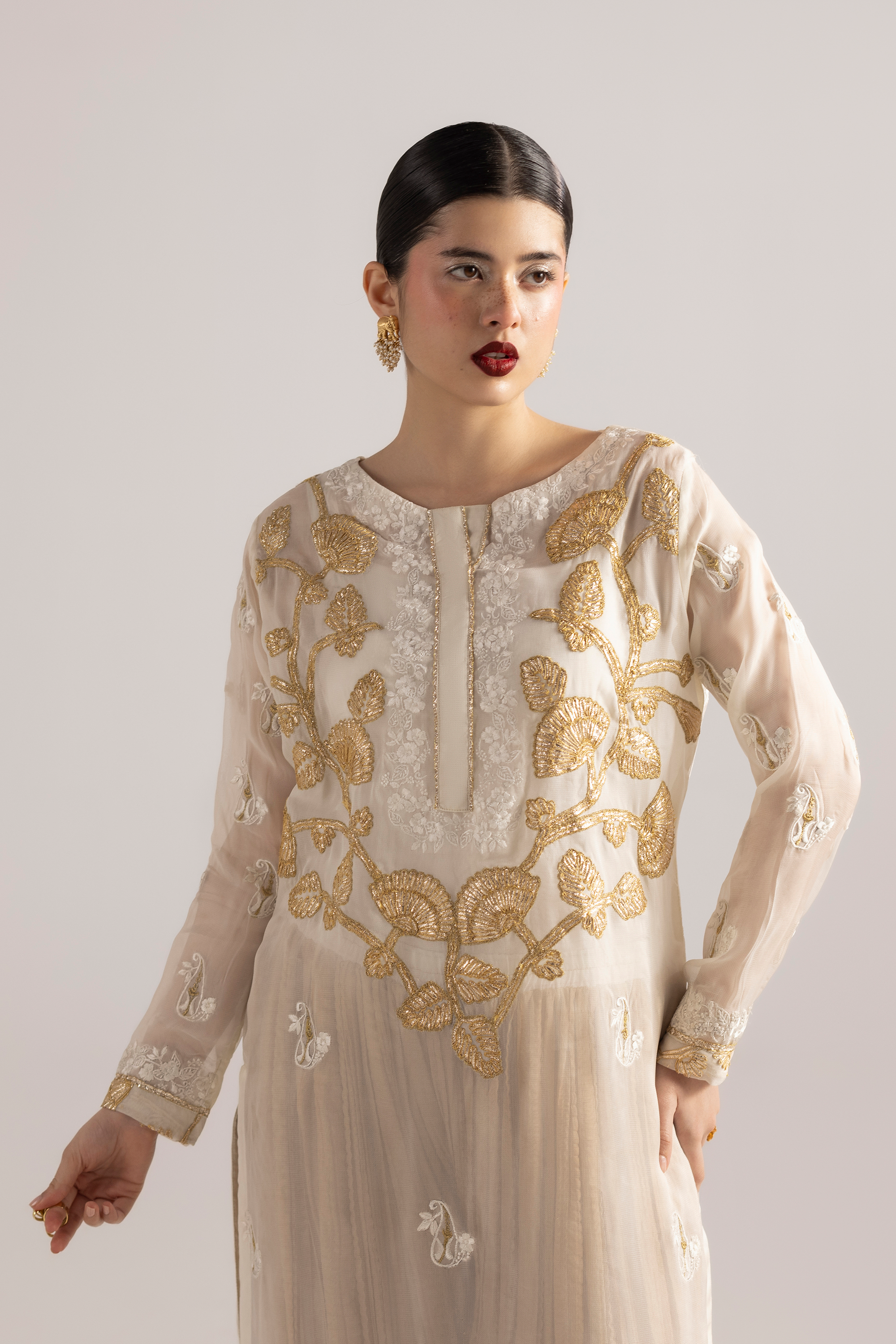 Light Whisper - Gotta Handwork Georgette Chiffon 3 piece